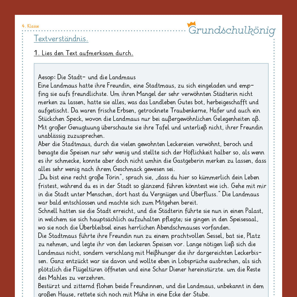 Deutsch, 4. Klasse: Fit für den Übertritt - Teil 2