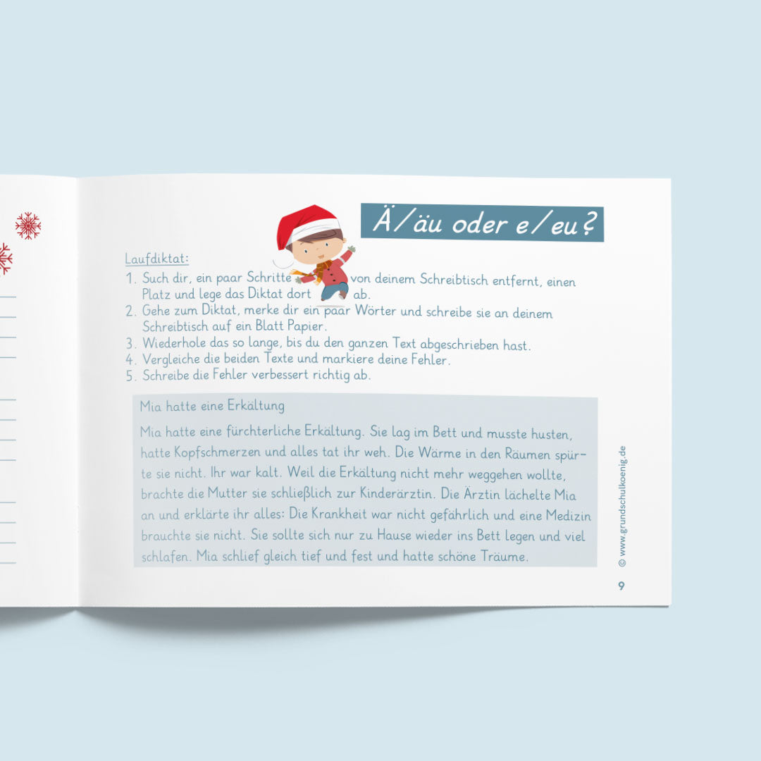 Freiarbeitsheft für die 3. Klasse: Weihnachten (Mathe & Deutsch)