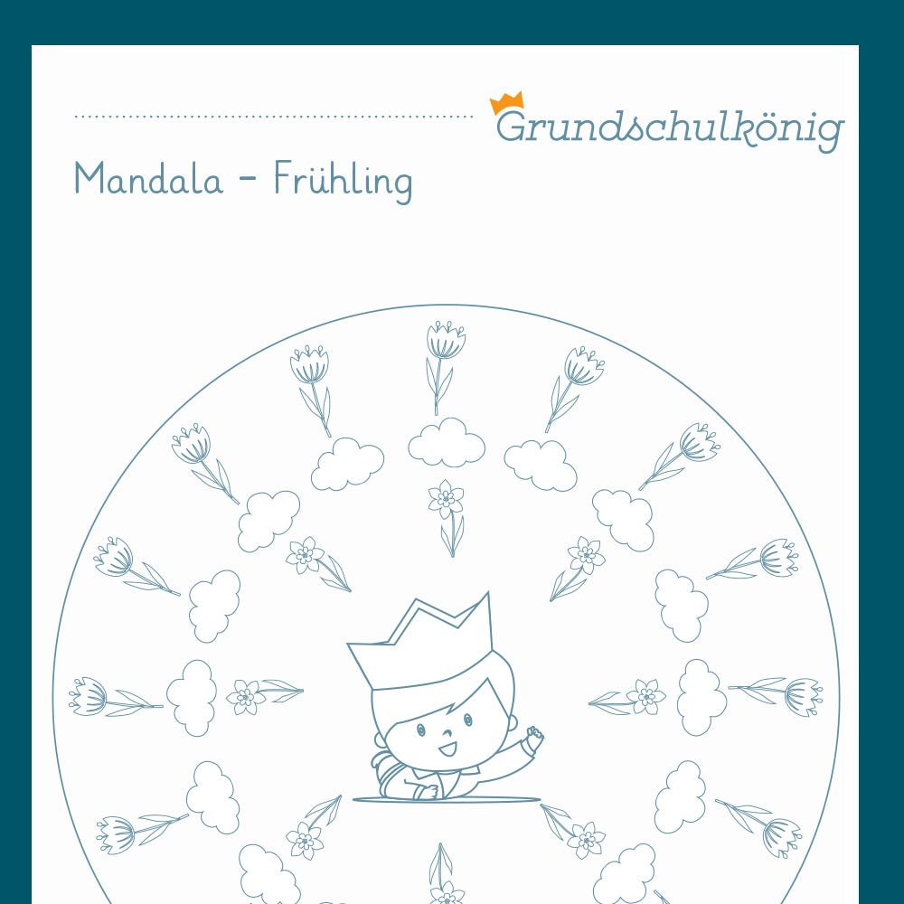 Königspaket: Mandalas "Frühling" (ab der Vorschule)
