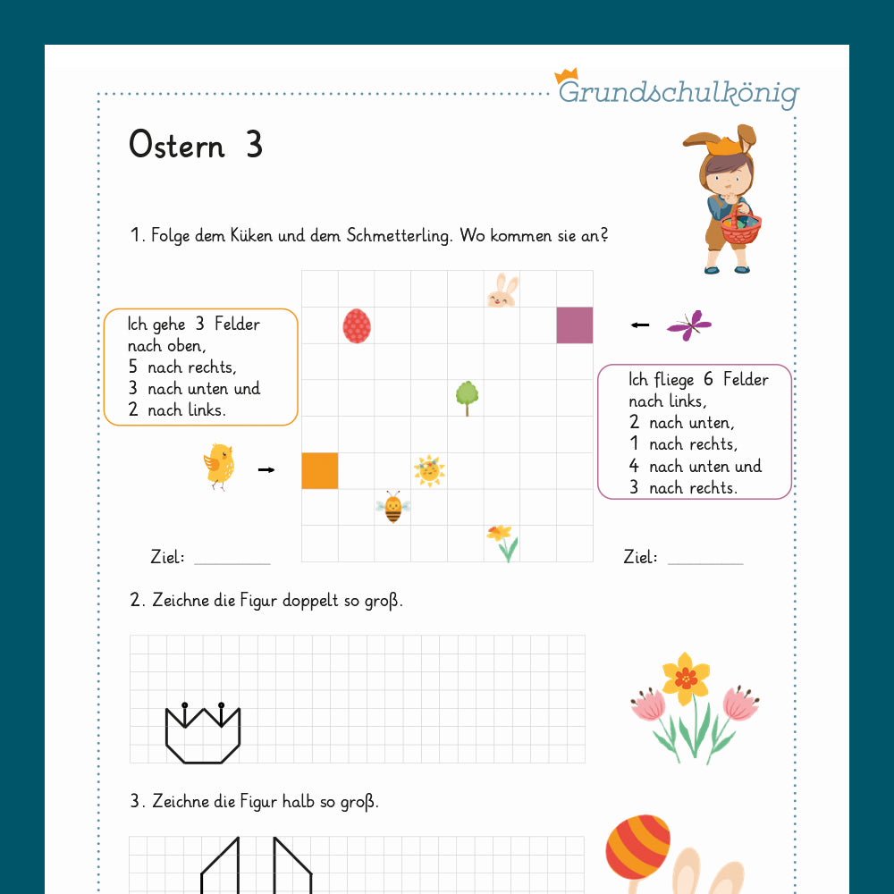 Königspaket: Ostern (Mathe, 3. Klasse)