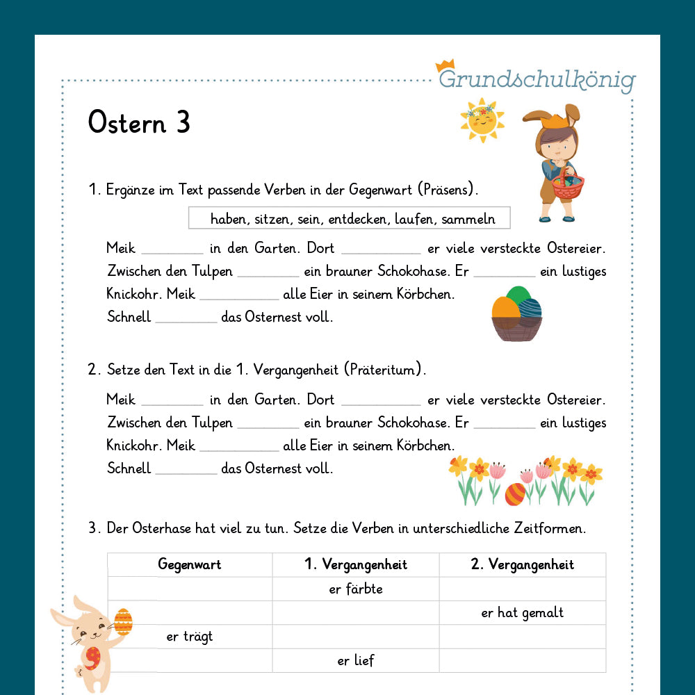 Königspaket: Ostern (Deutsch, 3. Klasse)