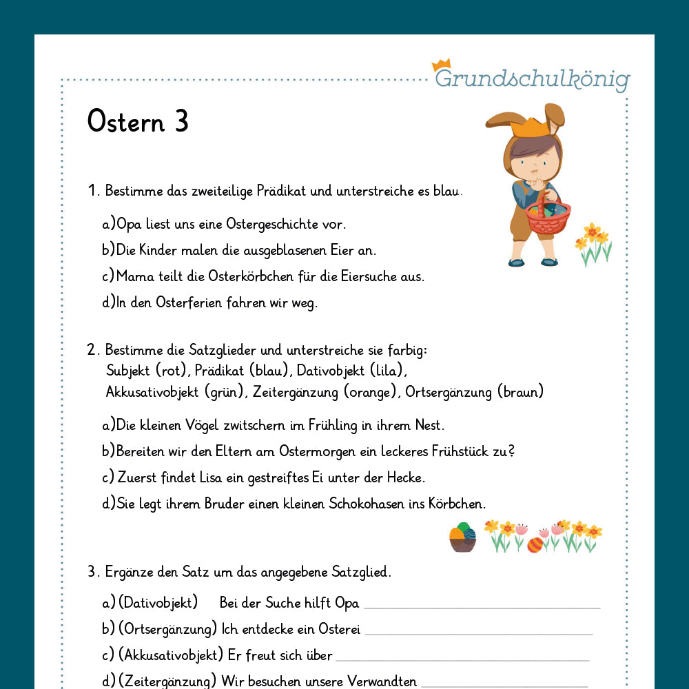 Königspaket: Ostern (Deutsch, 4. Klasse)