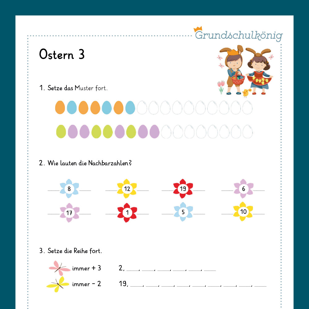 King's Package: Easter (Math, 1st Grade)