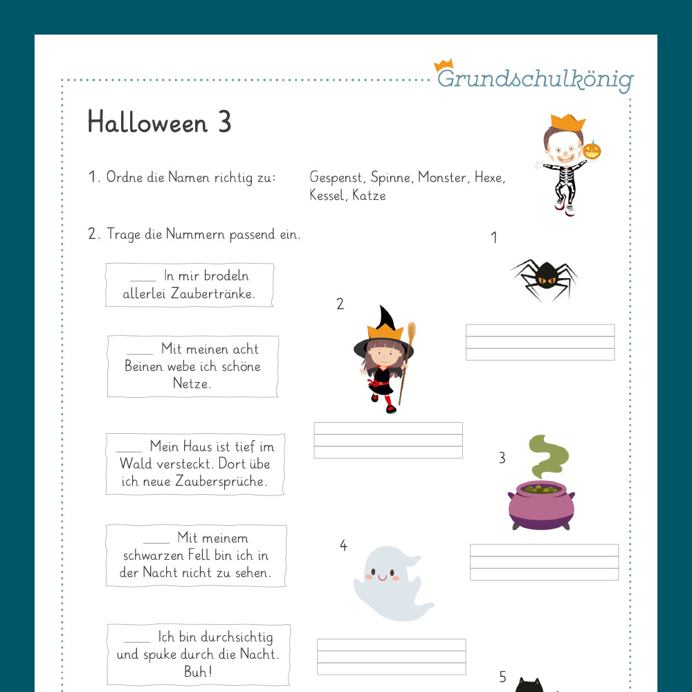 Königspaket: Halloween (Deutsch, 2. Klasse)