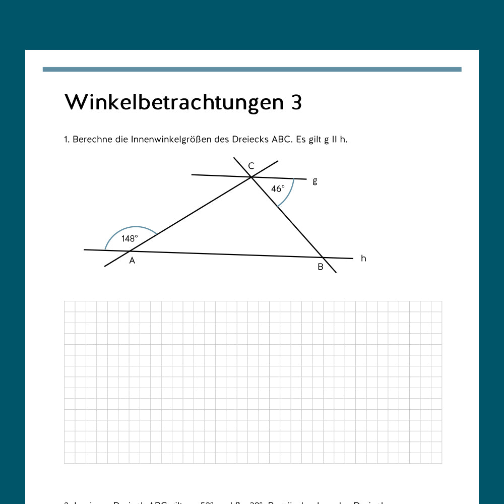 KP: Winkelbetrachtungen (Mathe, 7. Klasse)