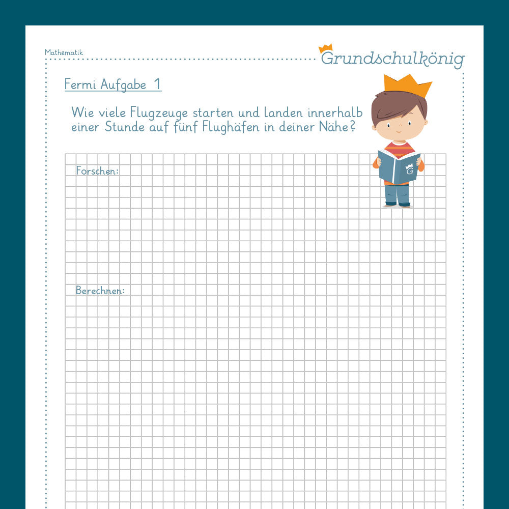 Mathe, 3. Klasse: Fermi-Aufgaben