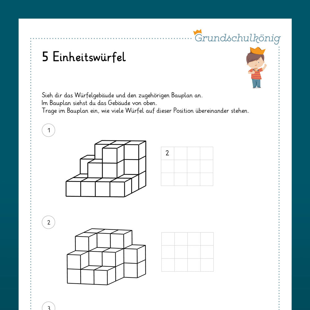 Mathe, 4. Klasse: Wiederholung des Jahresstoffs 2