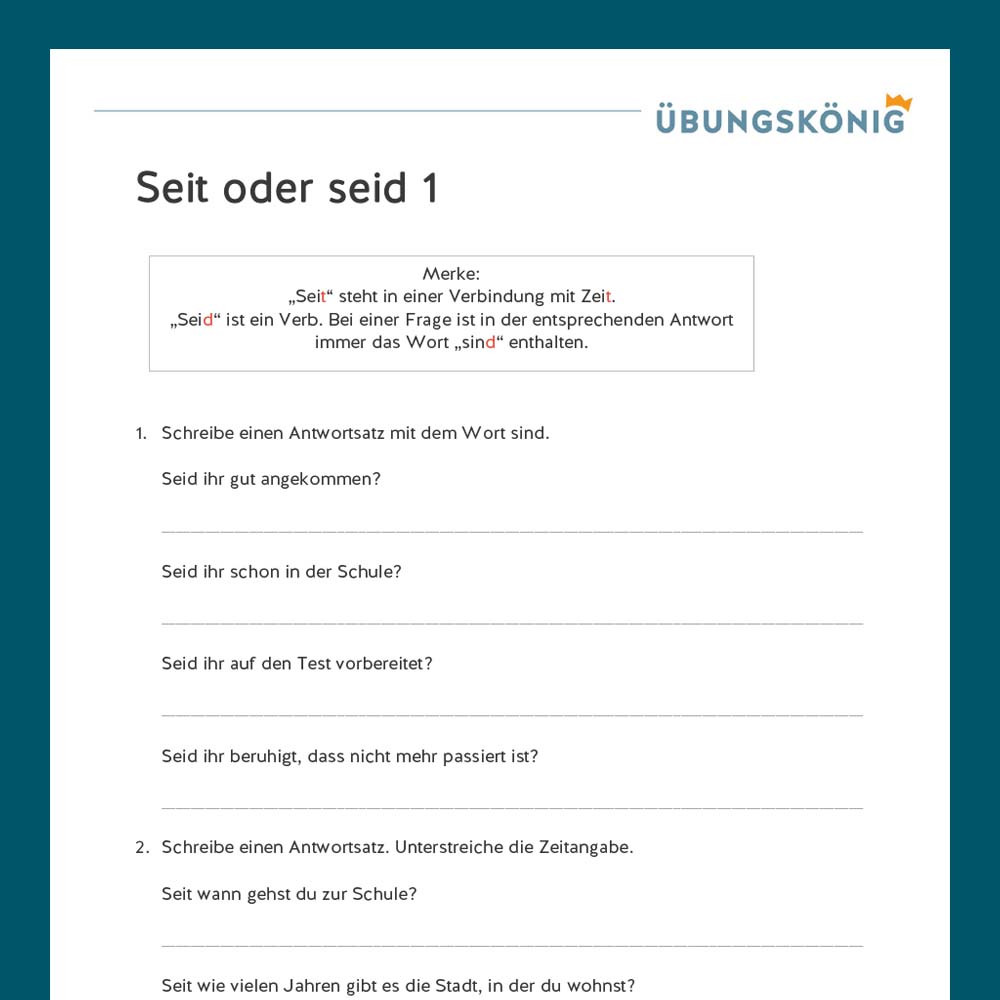 Königspaket: Gemischte Aufgaben so oder so? (Deutsch, Mittelschule)