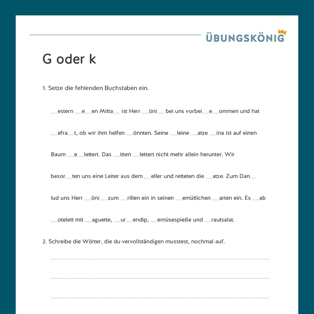 Königspaket: Laute im Wort (Deutsch, Mittelschule)