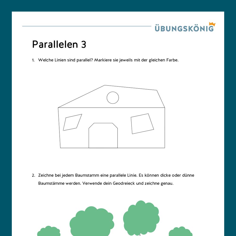 Königspaket: Parallele (Mathe, Mittelschule)