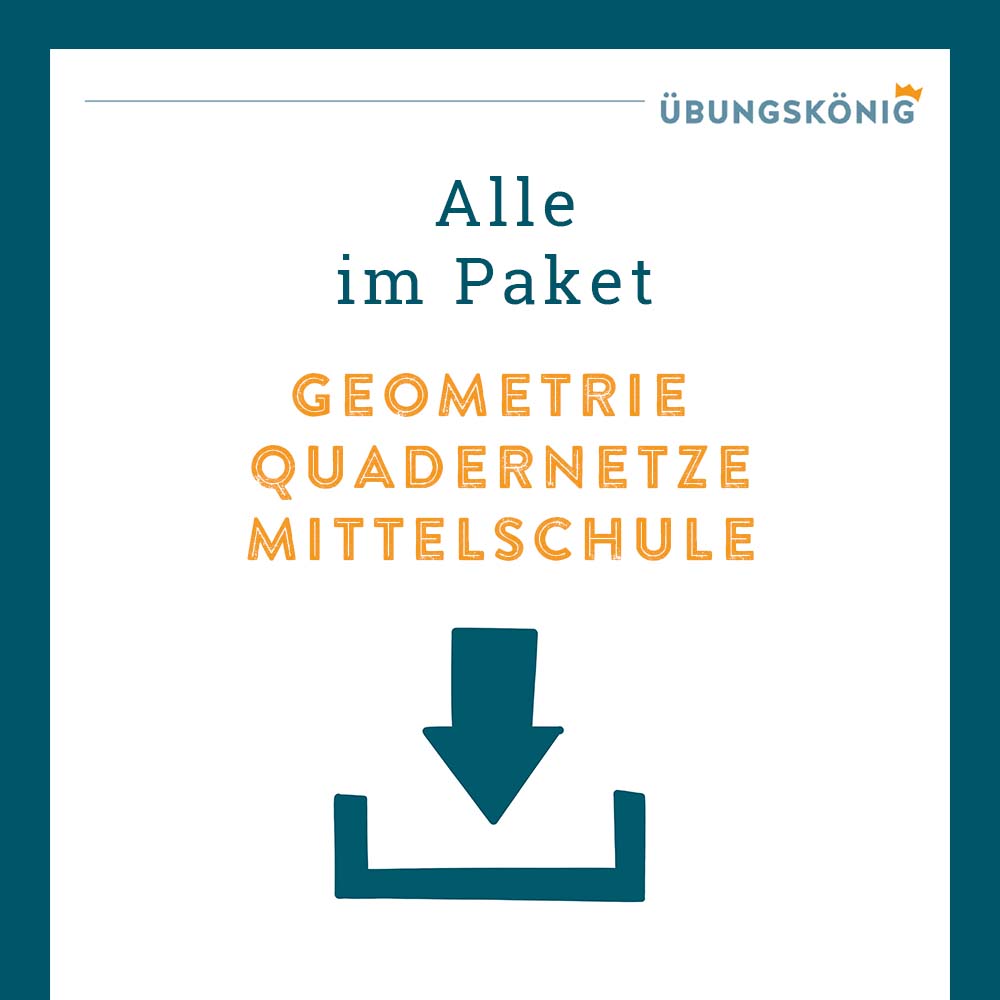 Königspaket: Quadernetze (Mathe, Mittelschule)