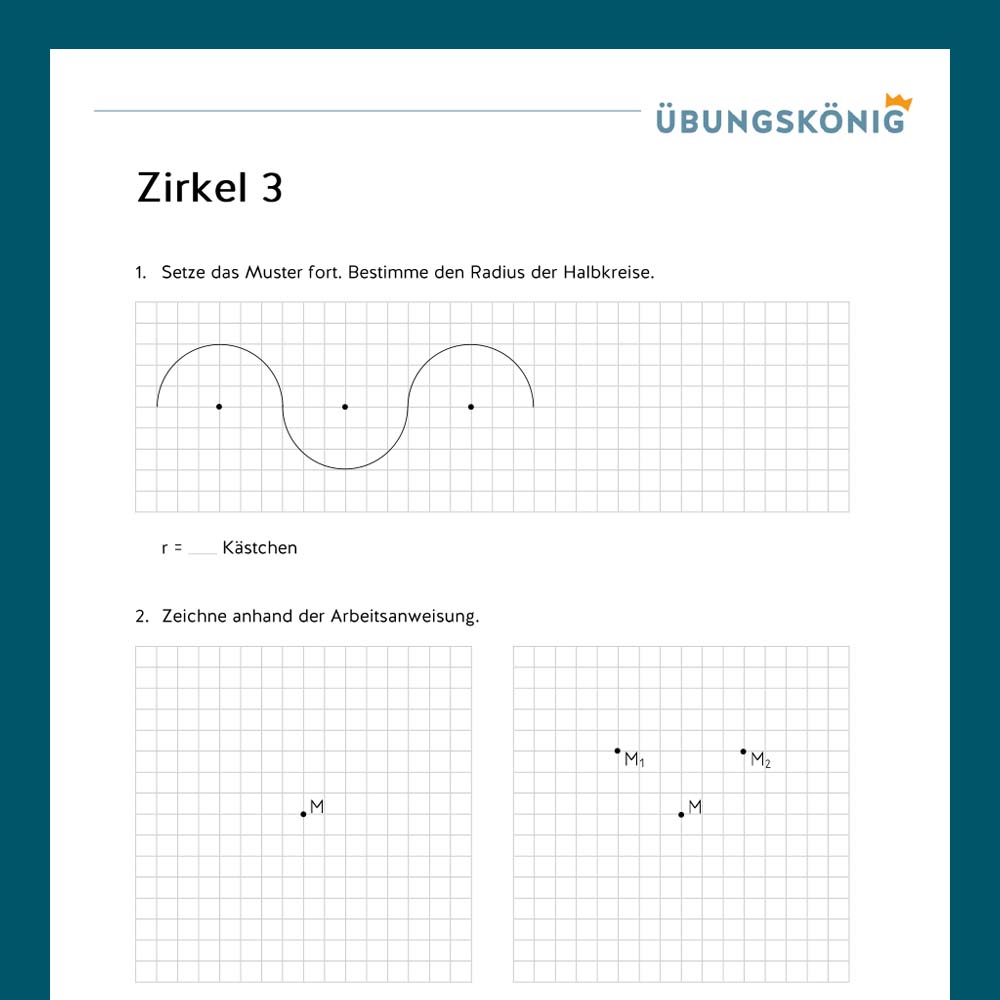 Königspaket: Zirkel (Mathe, Mittelschule)