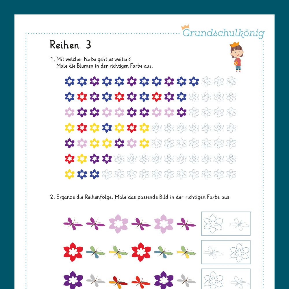 Königspaket: Logische Reihen (Vorschule)