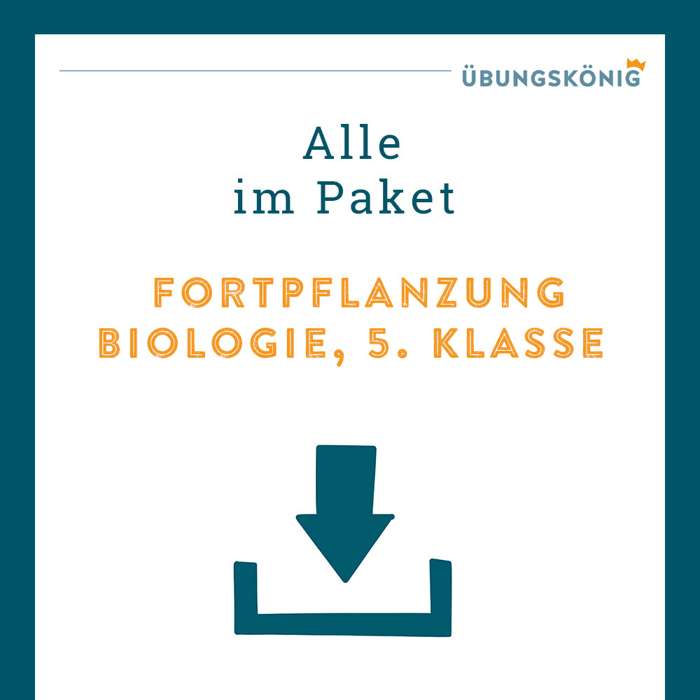 Königspaket: Fortpflanzung (Biologie, 5. Klasse)