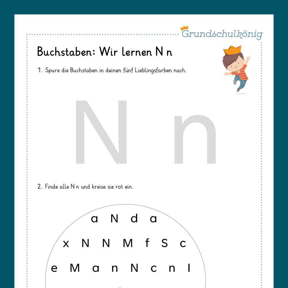 Königspaket: Druckschrift (Deutsch, 1. Klasse) - inklusive Test