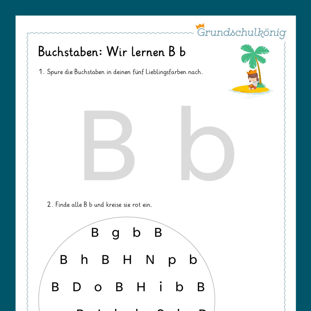 Königspaket: Druckschrift (Deutsch, 1. Klasse) - inklusive Test