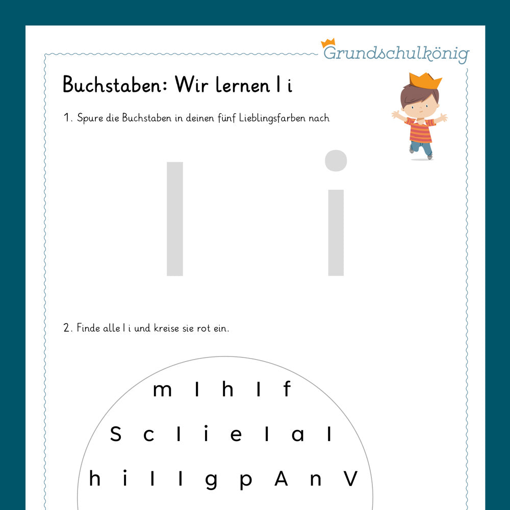 Königspaket: Druckschrift (Deutsch, 1. Klasse) - inklusive Test