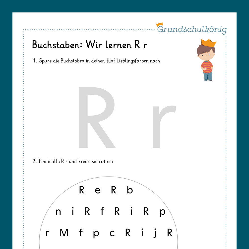 Freebie: Königspaket Druckschrift (Deutsch, 1. Klasse)