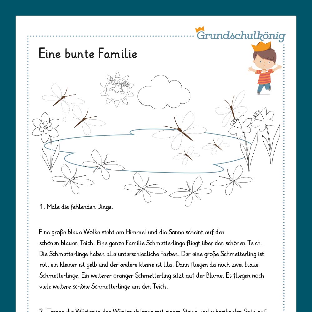 Königspaket: Erstes Lesen / Erstes Malen (Deutsch, 1. Klasse)