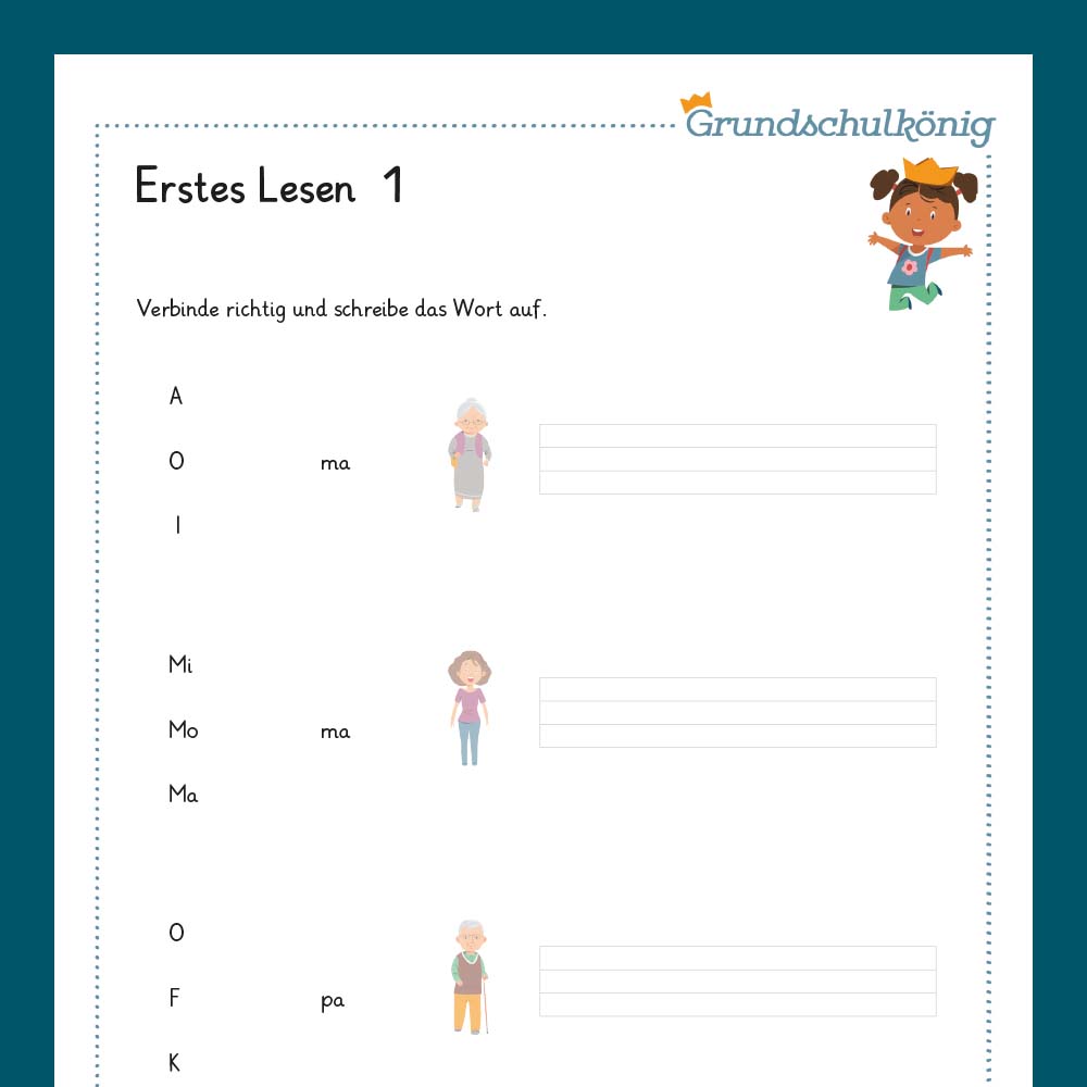 Königspaket: Erstes Lesen / Lesen und Verstehen (Deutsch, 1. Klasse)
