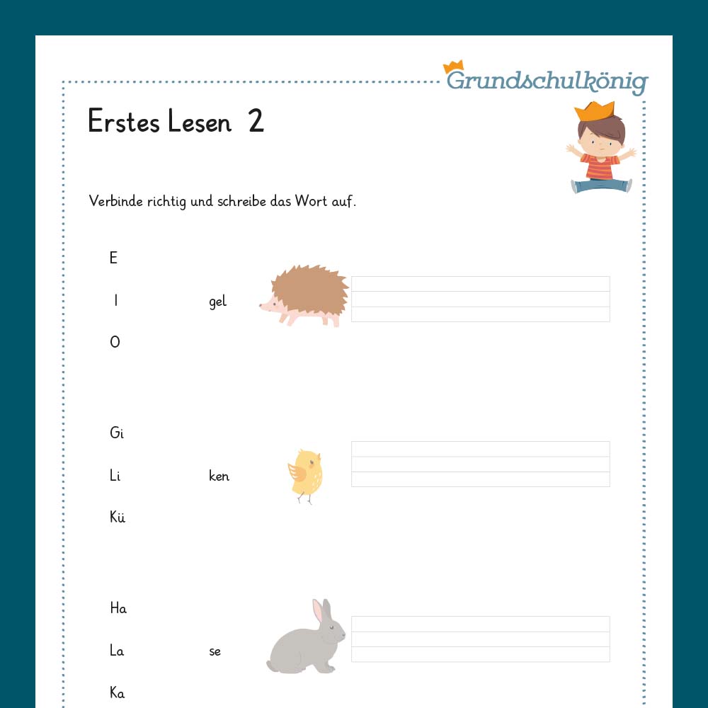 Königspaket: Erstes Lesen / Lesen und Verstehen (Deutsch, 1. Klasse)