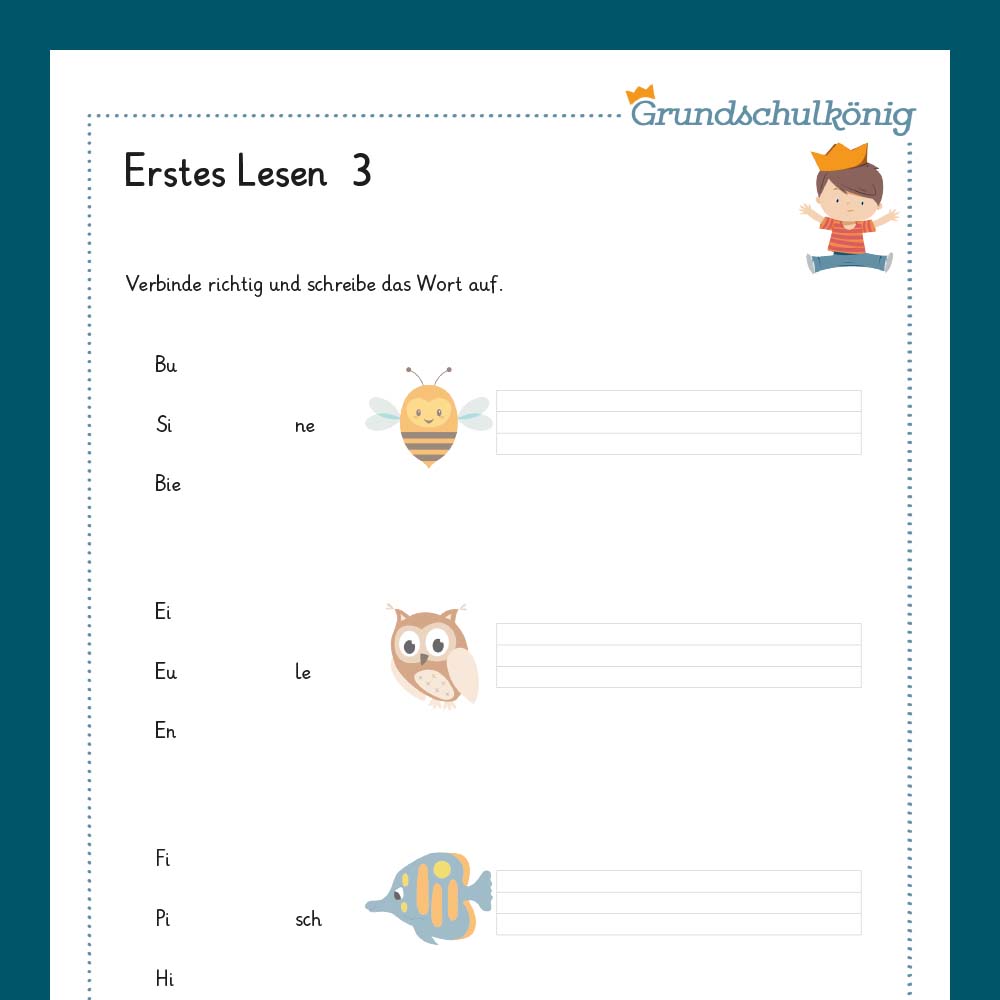 Königspaket: Erstes Lesen / Lesen und Verstehen (Deutsch, 1. Klasse)