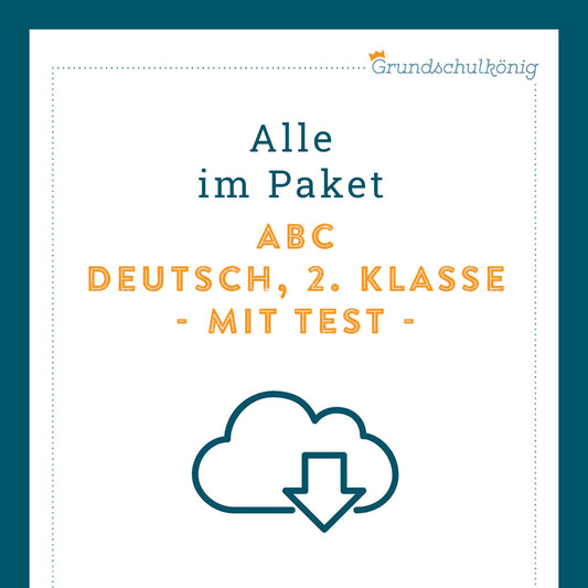 Königspaket: ABC (Deutsch, 1. & 2. Klasse) - inklusive Test