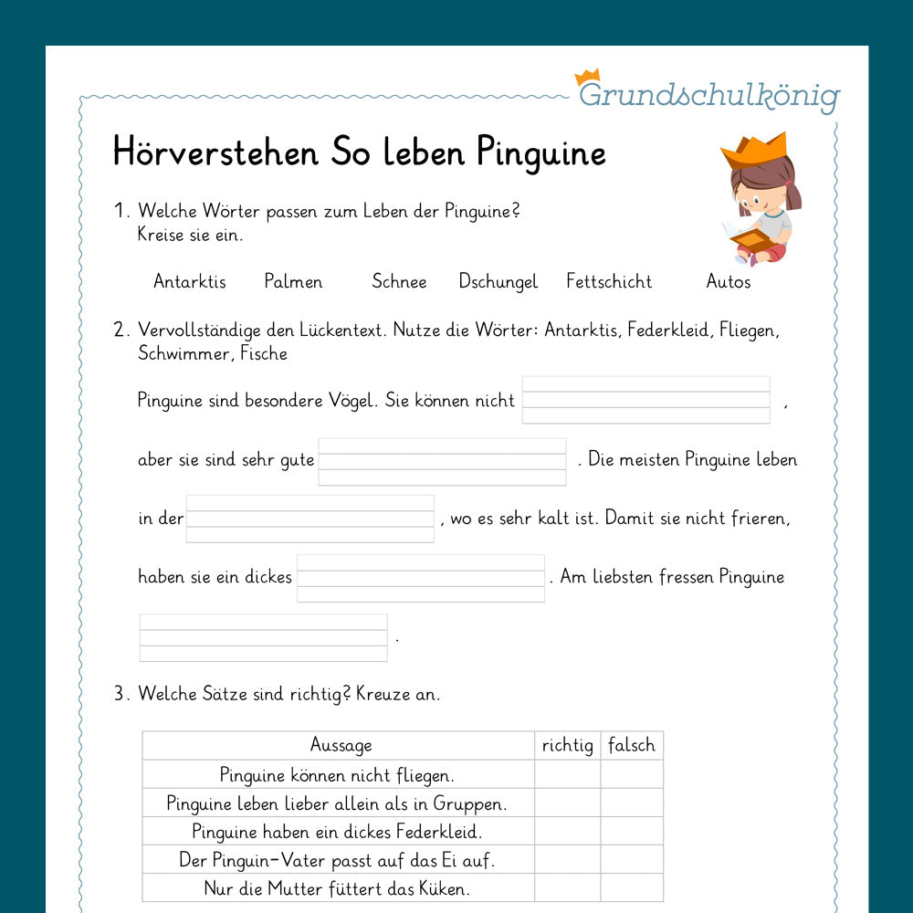 Königspaket: Hörverstehen inkl. Audios (Deutsch, 2. Klasse)