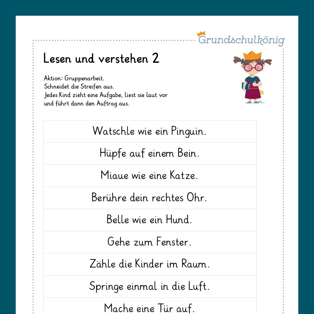 Königspaket: Lesen und Verstehen (Deutsch, 2. Klasse) - inklusive Test
