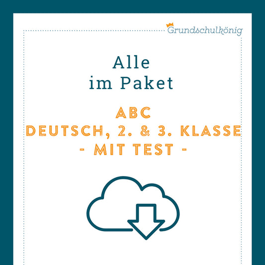 Königspaket: ABC (Deutsch, 2. & 3. Klasse) - inklusive Test