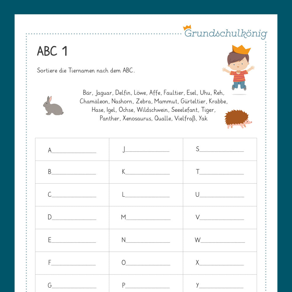 Königspaket: ABC (Deutsch, 2. & 3. Klasse) - inklusive Test