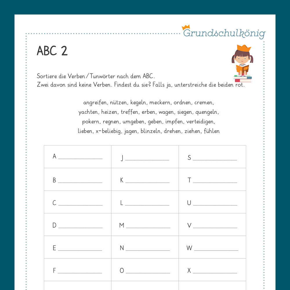 Königspaket: ABC (Deutsch, 2. & 3. Klasse) - inklusive Test