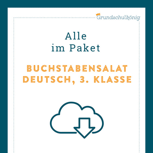 Königspaket: Buchstabensalat (Deutsch, 3. Klasse)
