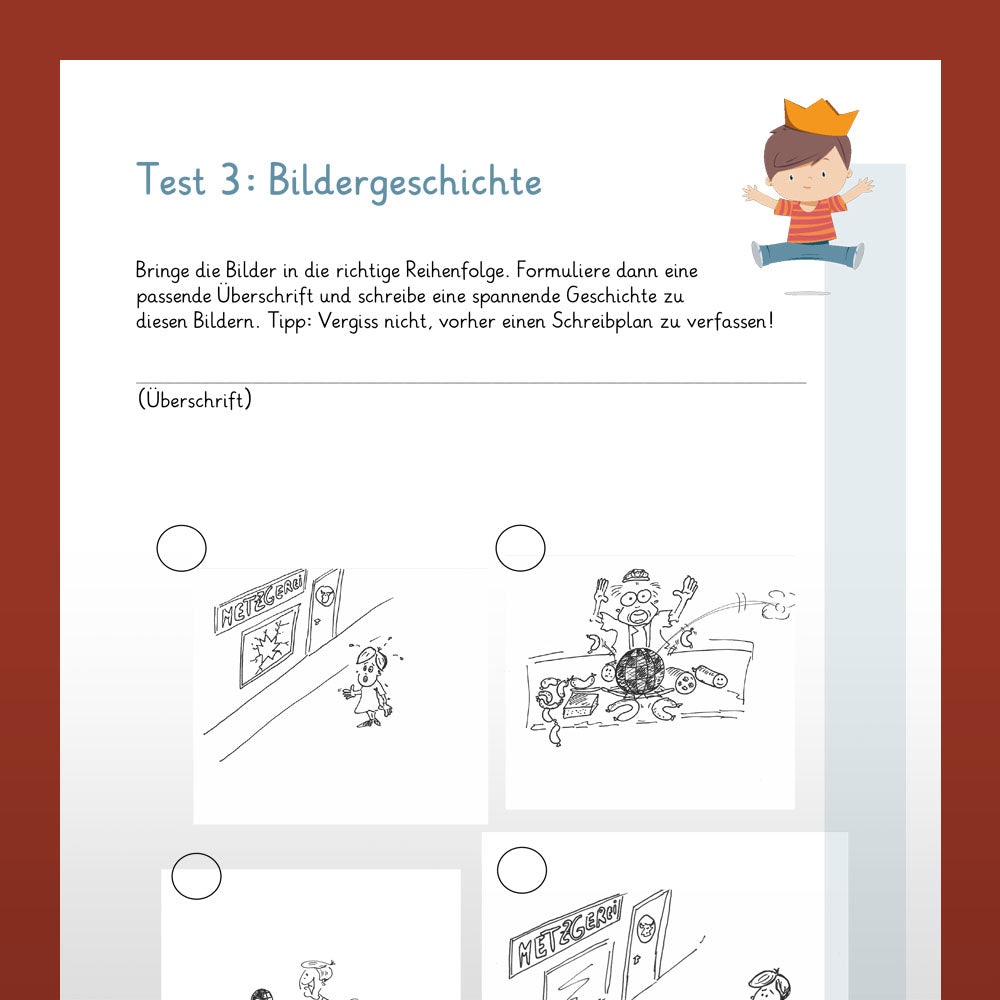 Testsammlung für Deutsch in der 3. Klasse