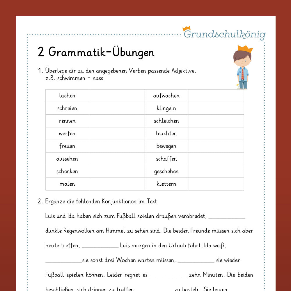 Günstiger im Set: Deutsch, 4. Klasse: Wiederholung des Jahresstoffs Teil 1 + 2!