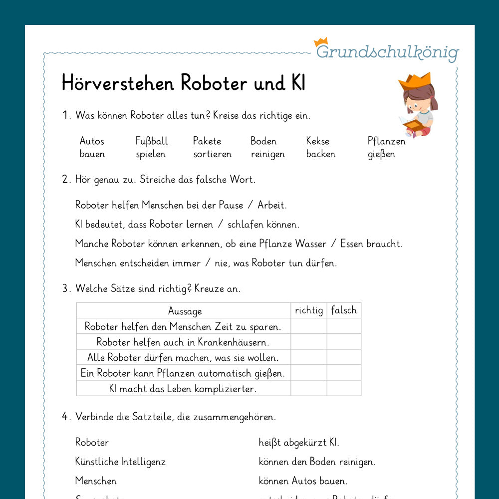 Königspaket: Hörverstehen inkl. Audios (Deutsch, 4. Klasse)