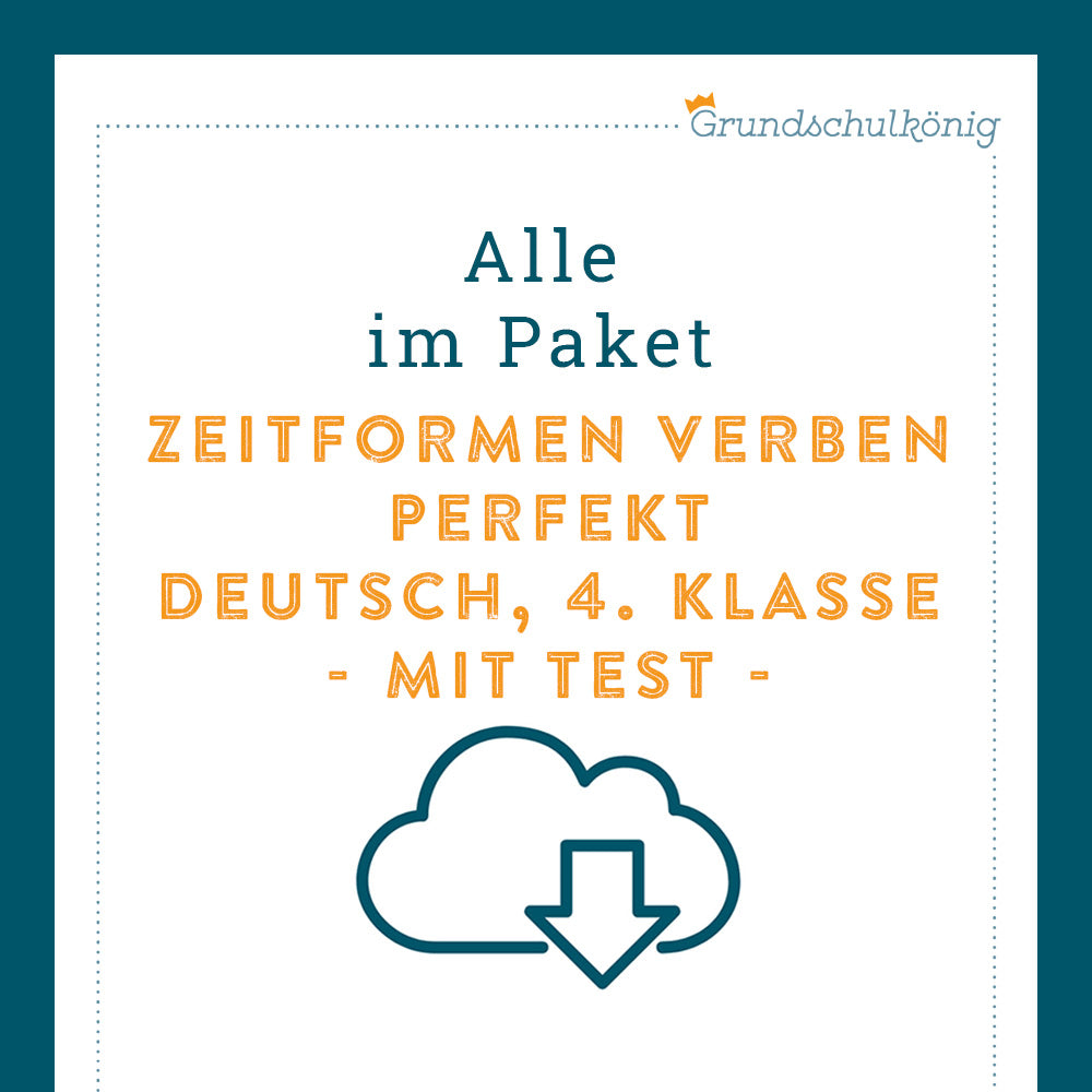 Königspaket: Perfekt (Deutsch, 4. Klasse) - inklusive Test