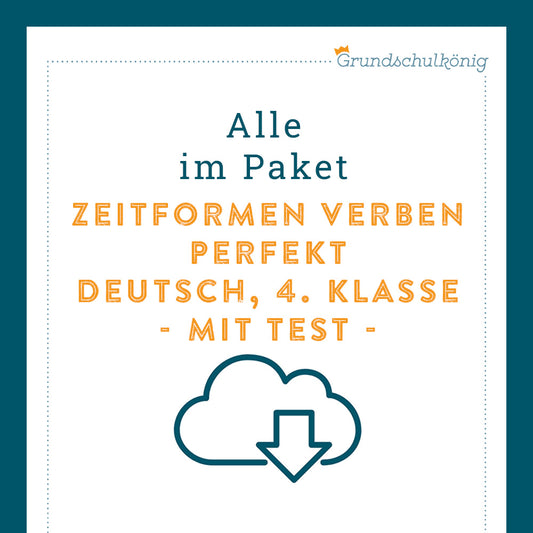 Königspaket: Perfekt (Deutsch, 4. Klasse) - inklusive Test