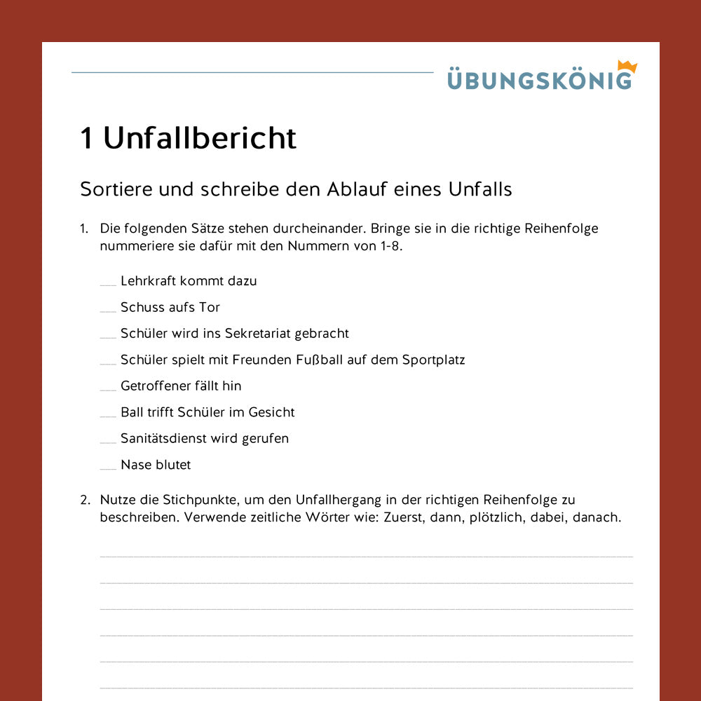 Deutsch, 5. & 6. Klasse: Aufsätze schreiben - Teil 1