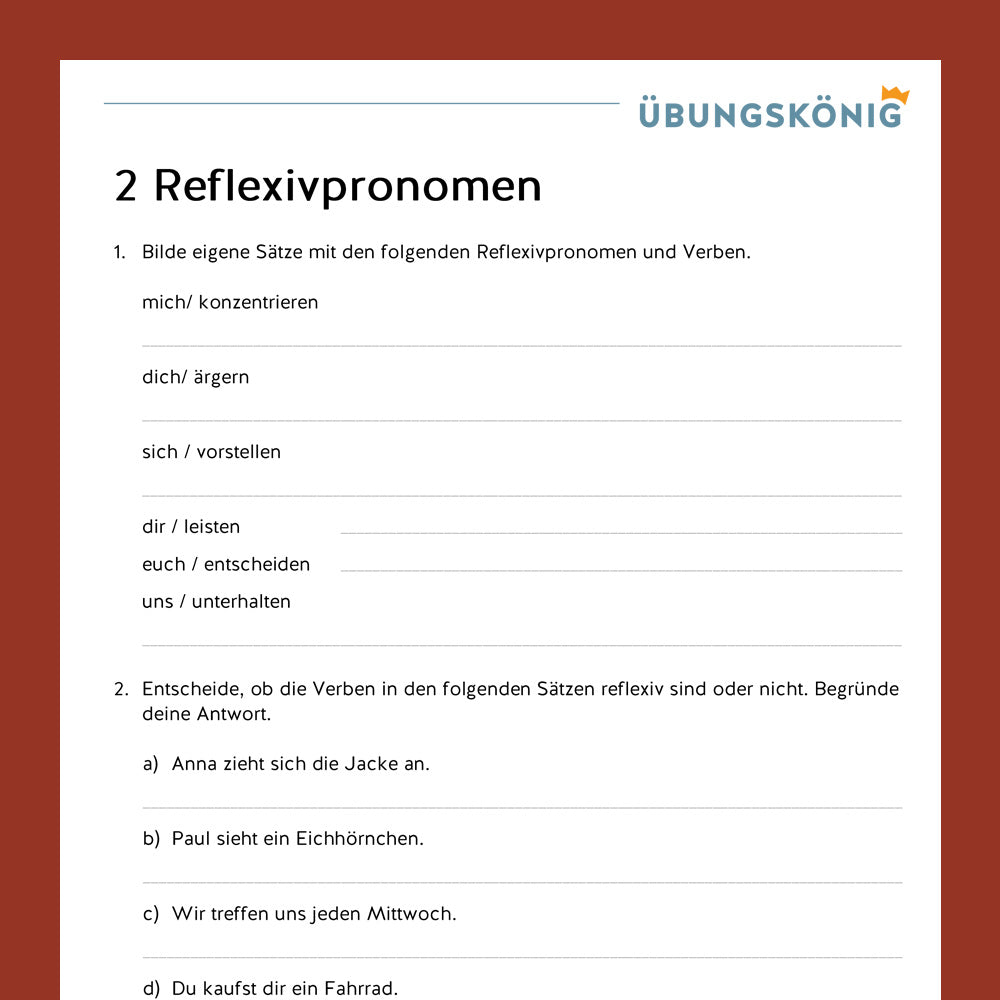Deutsch, 5. & 6. Klasse: Wortarten - Teil 2