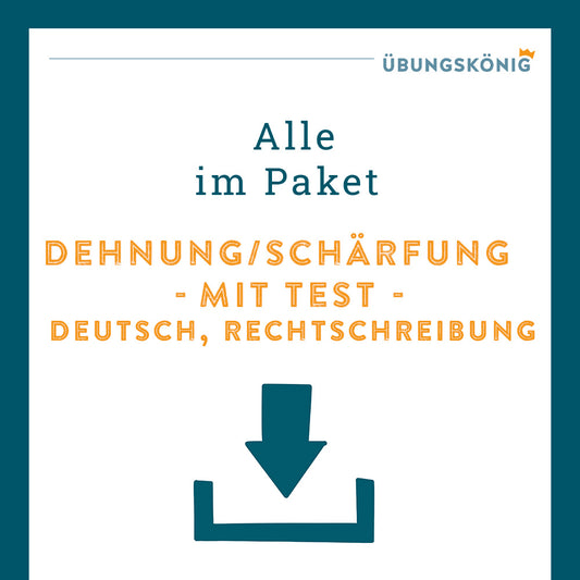 King package: Stretching and sharpening (German, spelling) - including test