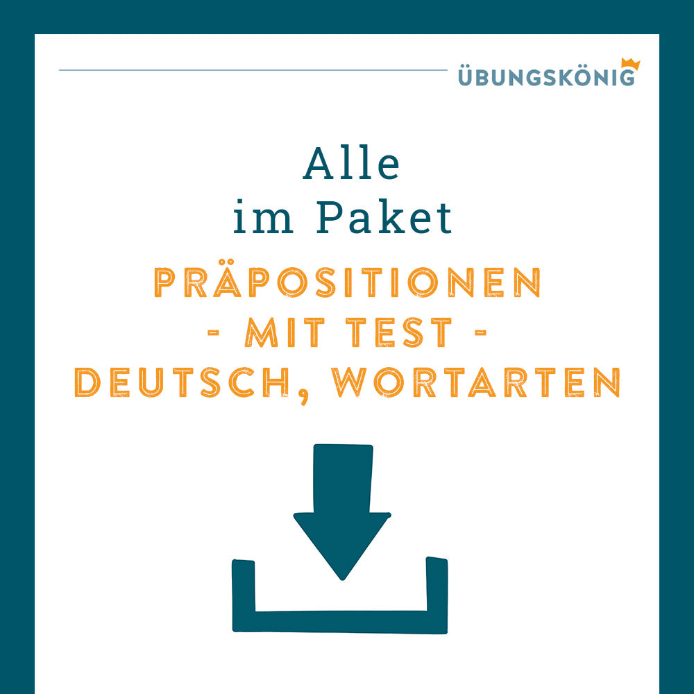 Königspaket: Präpositionen (Deutsch, Wortarten)