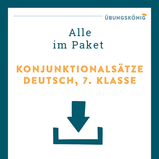 King's Package: Conjunctive Sentences (German, 7th Grade)