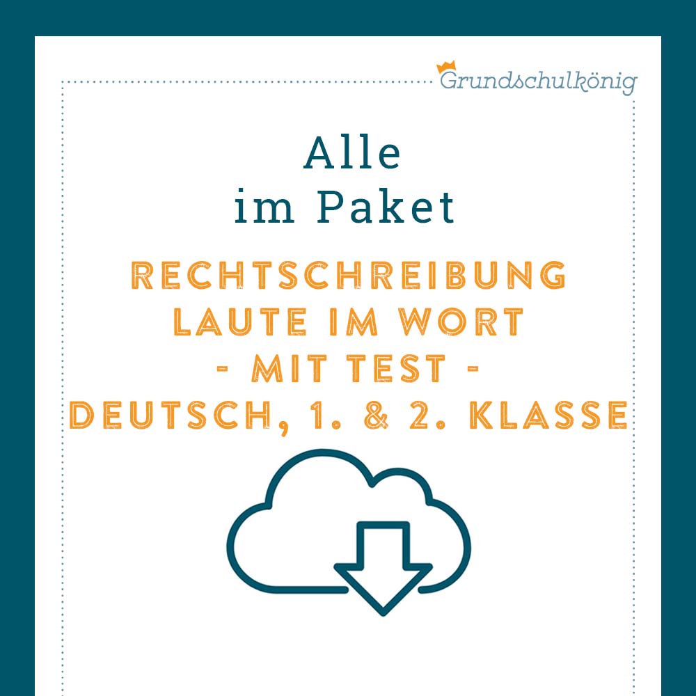 Königspaket: Rechtschreibung - bp / dt / gk im Wort (Deutsch, 1. & 2. Klasse) - inklusive Test