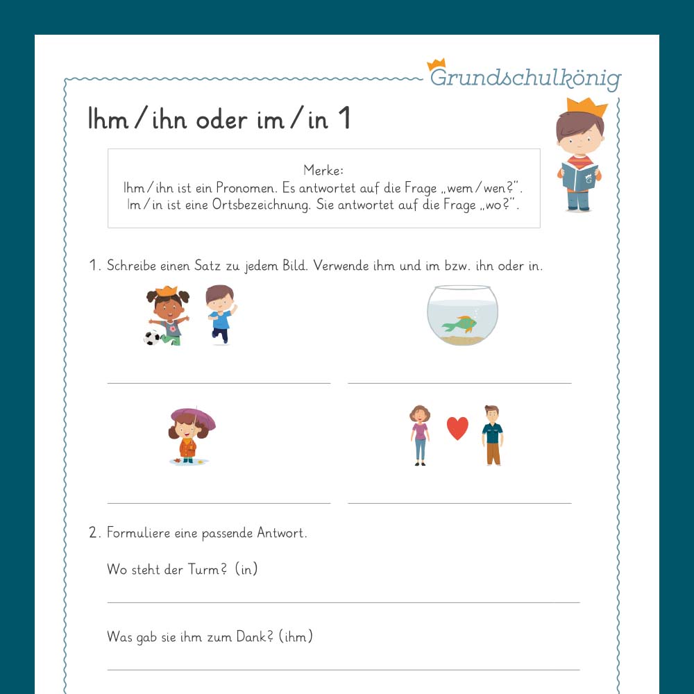 Königspaket: Rechtschreibung - gemischte Aufgaben (Deutsch, 3. & 4. Klasse) - inklusive Test
