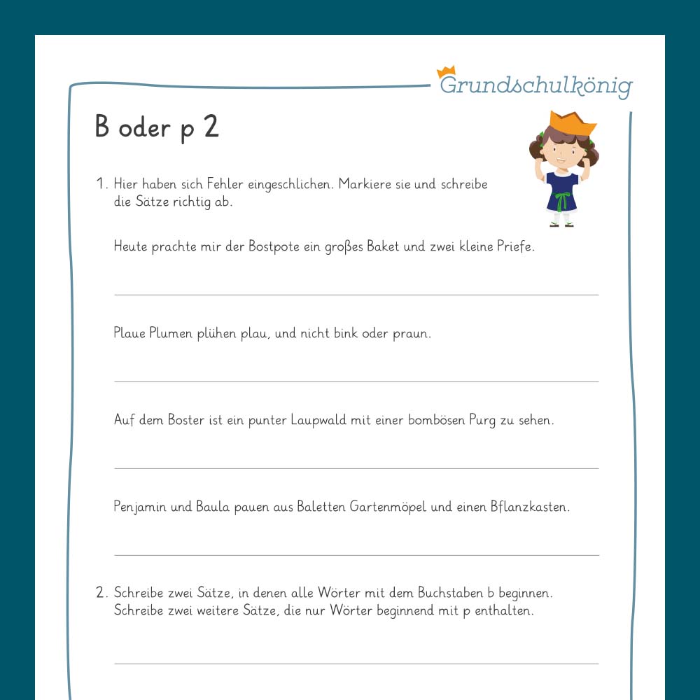 Königspaket: Rechtschreibung - bp / dt / gk im Wort (Deutsch, 3. & 4. Klasse) - inklusive Test