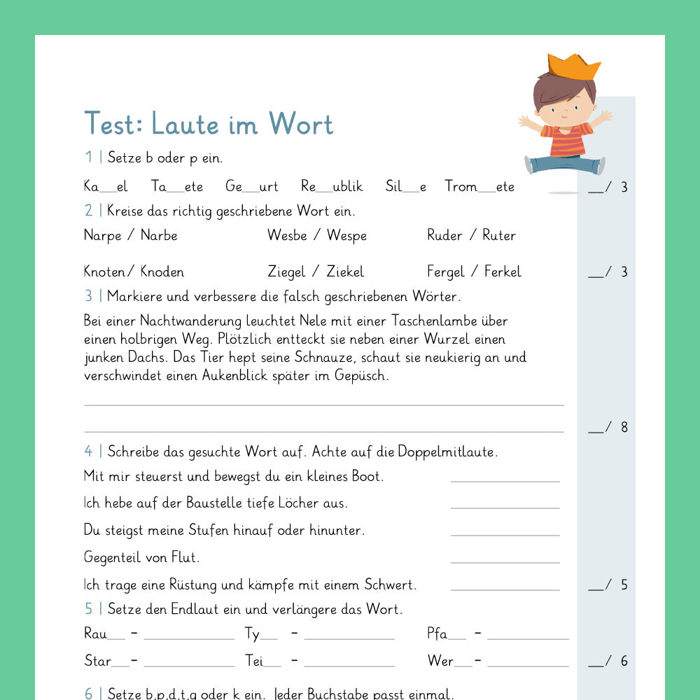 Königspaket: Rechtschreibung - bp / dt / gk im Wort (Deutsch, 3. & 4. Klasse) - inklusive Test