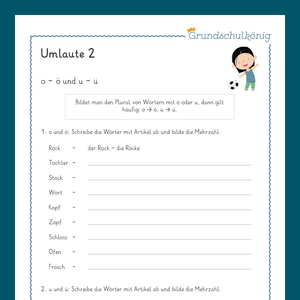 Königspaket: Rechtschreibung - Umlaute / Diphthong (Deutsch, 3. & 4. Klasse) - inklusive Test