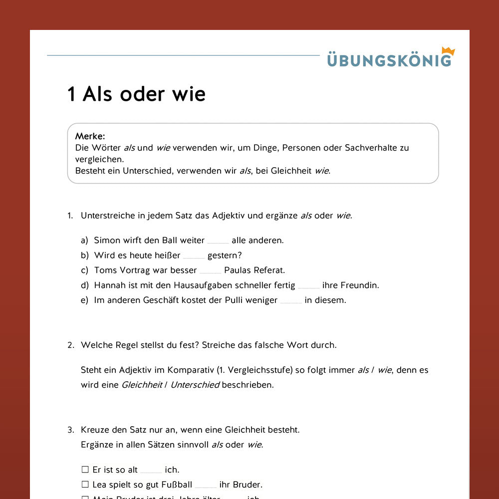 Deutsch, 5. & 6. Klasse: Wiederholungen zur Rechtschreibung - Teil 1