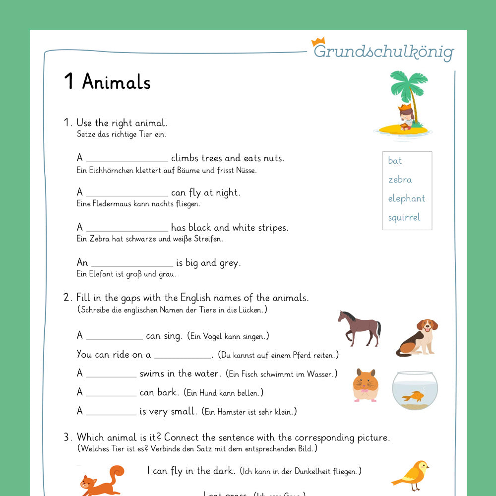 Günstiger im Set: Englisch, 3./4. Klasse: Wiederholung des Jahresstoffs Teil 1 + 2